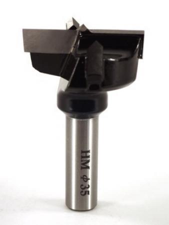 Whiteside DH35-57 RH Hinge Boring Router Bit Carbide Tipped 35mm Cutting Diameter 57mm Overall Length