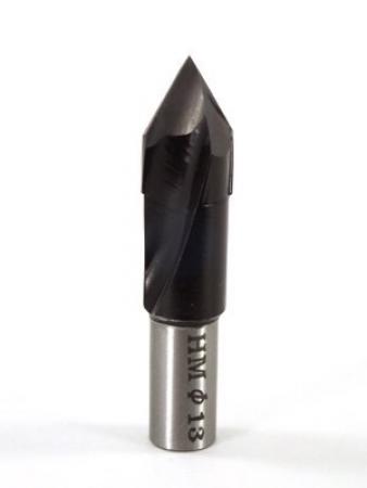 Whiteside DT13-57 RH Dowel Drill Thru Hole V-Point Carbide Tipped 13mm Cutting Diameter 57mm Overall Length