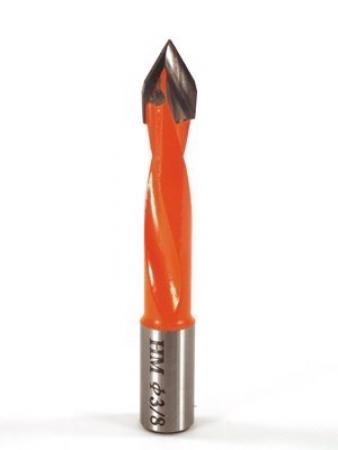 Whiteside DT375-70LH Dowel Drill Thru Hole V-Point Carbide Tipped LH 3/8" " Cutting Diameter 70mm Overall Length