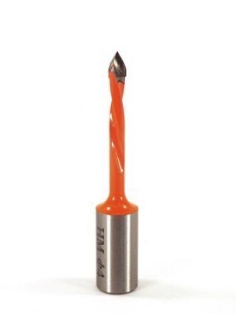 Whiteside DT4-57LH Dowel Drill Thru Hole V-Point Carbide Tipped LH 4mm Cutting Diameter 57mm Overall Length