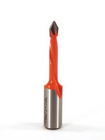 Whiteside DT5-57LH Dowel Drill Thru Hole V-Point Carbide Tipped LH 5mm Cutting Diameter 57mm Overall Length