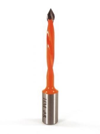 Whiteside DT5-70LH Dowel Drill Thru Hole V-Point Carbide Tipped LH 5mm Cutting Diameter 70mm Overall Length