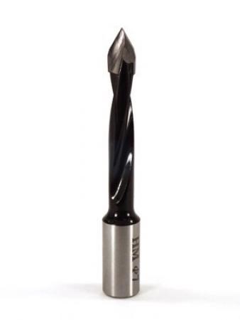 Whiteside DT7-70 Dowel Drill Thru Hole V-Point Carbide Tipped RH 7mm Cutting Diameter 70mm Overall Length
