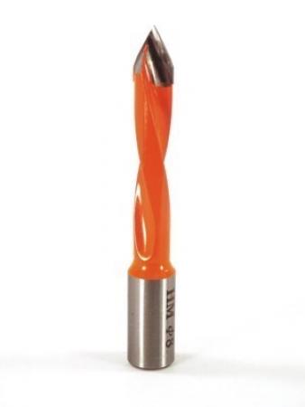 Whiteside DT8-70LH Dowel Drill Thru Hole V-Point Carbide Tipped LH 8mm Cutting Diameter 70mm Overall Length