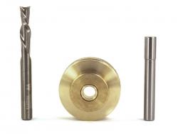 Whiteside 9501 Solid Brass Inlay Kit 1/4" Diameter Spiral Bit