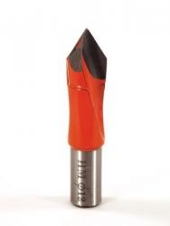 Whiteside DT12-57LH Dowel Drill Thru Hole V-Point Carbide Tipped LH 12mm Cutting Diameter 57mm Overall Length