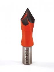 Whiteside DT14-57LH Dowel Drill Thru Hole V-Point Carbide Tipped LH 14mm Cutting Diameter 57mm Overall Length