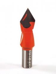 Whiteside DT15-57LH Dowel Drill Thru Hole V-Point Carbide Tipped LH 15mm Cutting Diameter 57mm Overall Length