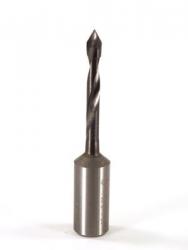 Whiteside DT4-57SC Dowel Drill Thru Hole V-Point Solid Carbide RH 4mm Cutting Diameter 57mm Overall Length