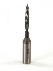 Whiteside DT5-70LHSC Dowel Drill Thru Hole V-Point Solid Carbide LH 5mm Cutting Diameter 70mm Overall Length