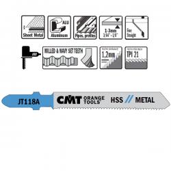 CMT 21 TPI HSS Jigsaw Blade 5 Pack