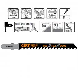 CMT 6 TPI HCS Jigsaw Blade 5 Pack