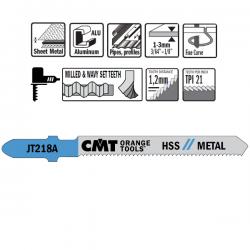 CMT 21 TPI HSS Jigsaw Blade for Curves 5 Pack