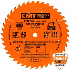 CMT 10" 42T Industrial Thin Kerf-Plus General Purpose Saw Blade 5/8" Bore